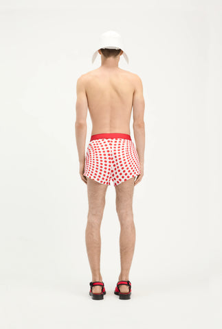 The Red Polka-Dot Swimming Briefs