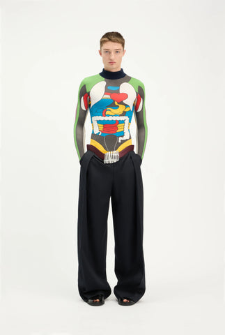 The Curved Suit Pants