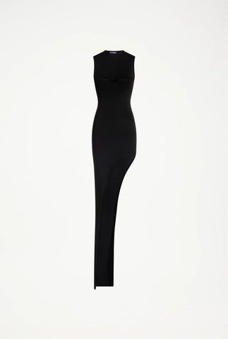 The Long Asymmetrical Dress