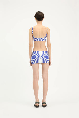 The Blue Target Mini Skirt