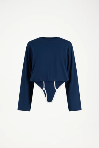 The Long-Sleeved Twisted Bodysuit