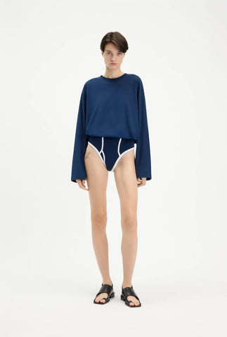 The Long-Sleeved Twisted Bodysuit