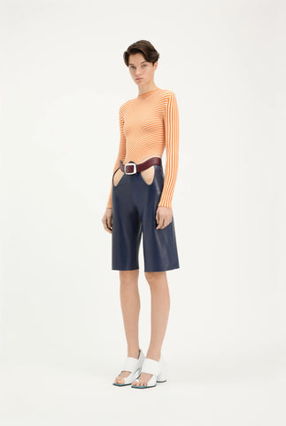 The Cut-Out Bermuda Shorts